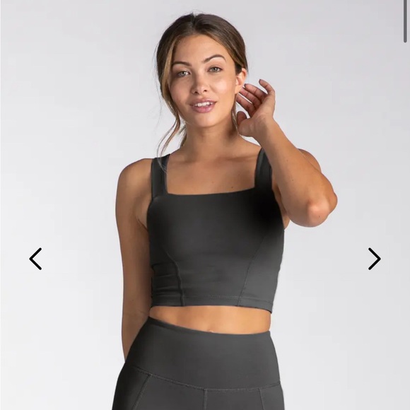 NWT Bylt Essential Sports Bra Premium Basics in Dark - Charcoal - Picture 2 of 6